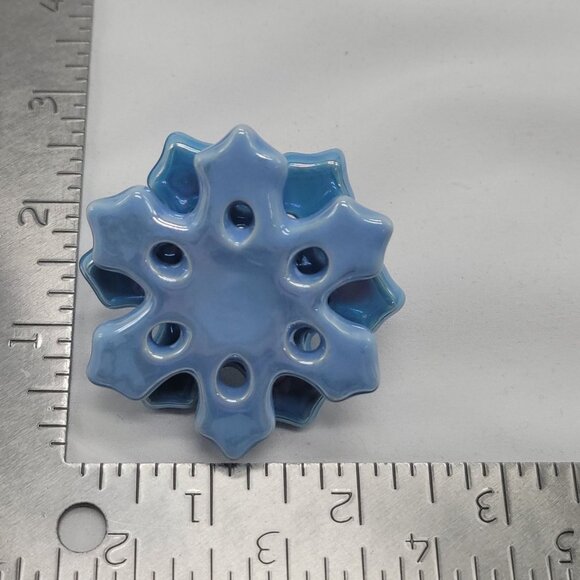 Nora Fleming "No Two Alike!" Mini Snowflake A106 Decoration Blue Ceramic Accent - Picture 3 of 9